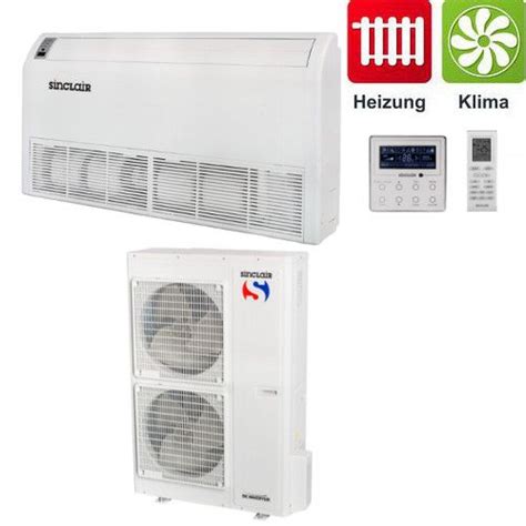 Kann zum heizen oder kühlen von bis zu 10 m langen wagen bei geringstem stromverbrauch und. Sinclair Truhen Klimagerät DC-Inverter Klimaanlage UNI ...