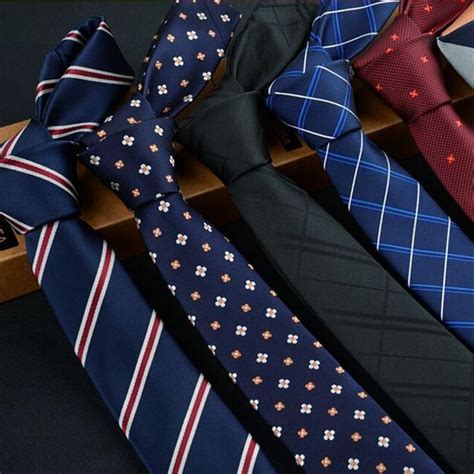 High Quality Mans Tie 6 Cm Skinny Ties Wedding Dress Neckties For Men Plaid Cravate Business