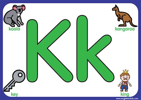 Big Printable Letter K Alphabet Flash Cards Printable Abc Flashcards