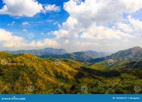 Petchaboon Thailand Beautiful Mountain And Blue Sky Stock Image Image