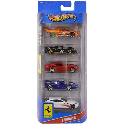 Pack De 5 Hot Wheels Ferrari 5 X9848 R 18853 Em Mercado Livre