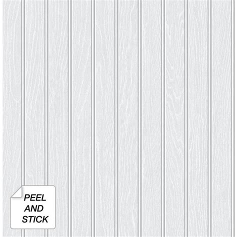 Nextwall 3075 Sq Ft Off White Beadboard Faux Self Adhesive Peel And