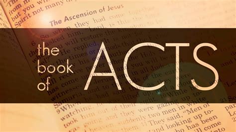 The Book of Acts - YouTube