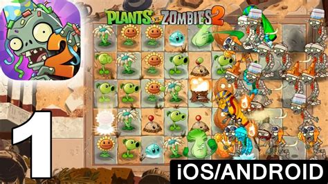 Plants Vs Zombies 2 Gameplay Walkthrough Part 1 Ios Android Youtube