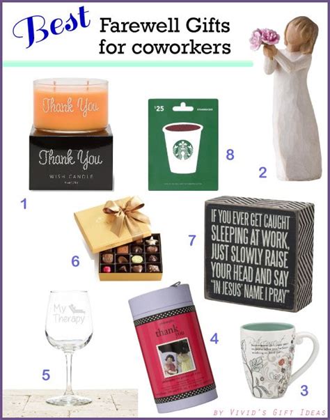 Leaving gift, in case your new colleagues aren't as sweet. Top 8 Farewell Gift Ideas for Coworker (Updated: May 2017 ...