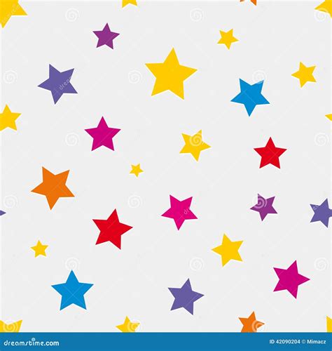 Colored Stars Stock Vector Illustration Of Wallpaper 42090204