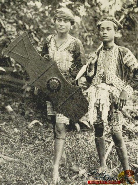 Moro Warriors With Spear And Shield C 1904 Philippines Culture