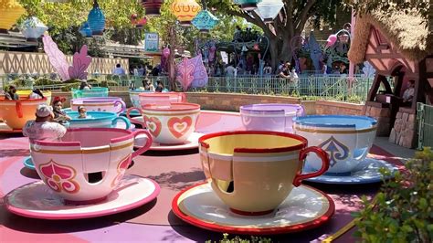 Mad Tea Party Full Pov Ride At Disneyland After Reopening Fantasyland Youtube