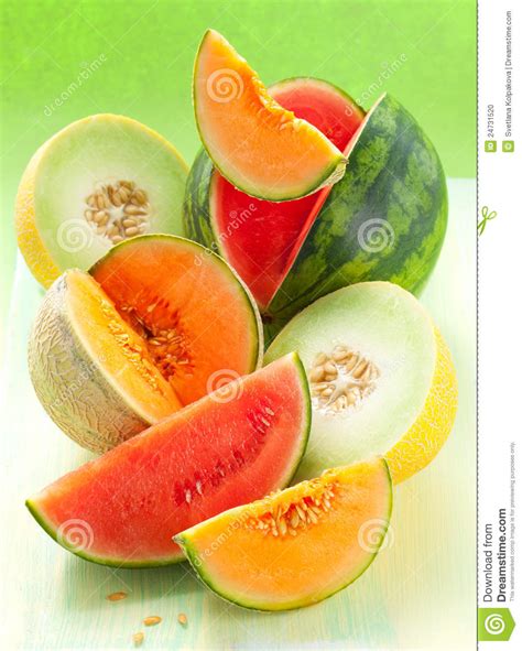 Melons Et Pastèque Photo Stock Image 24731520