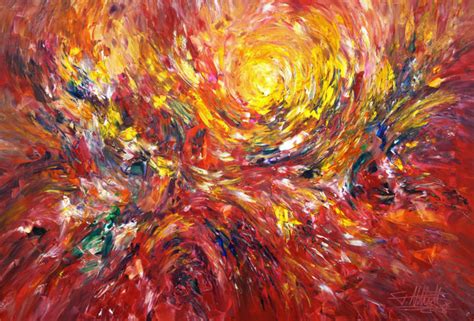 Energy Red Xl 3 Painting By Peter Nottrott Artmajeur