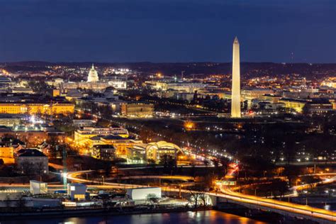 Washington Dc Night Aerial Stock Photos Pictures And Royalty Free Images