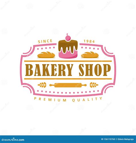 Bakery Logo Template Vector Illustration Bakery Shop Emblem Vintage