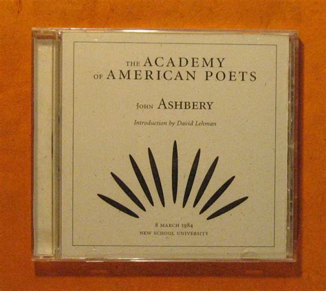 John Ashbery The Academy Of American Poets Audio Cd By Ashbery John
