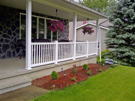 When talking about front porch railing ideas, there is a thing that is very suitable for us to discuss. Nice Front Porch Railing Kit Monmouth Blues Home with regard to sizing 1024 X 768