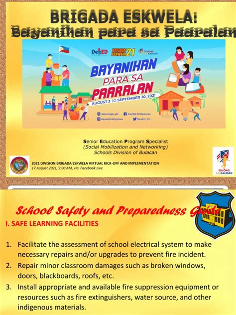 Brigada 2021 School Safety And Preparedness Guide Pdf Emergency