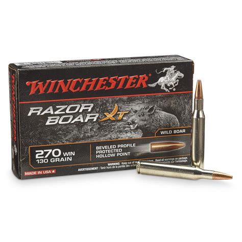 Winchester Razorback Xt 270 Winchester Hp 130 Grain 20 Rounds