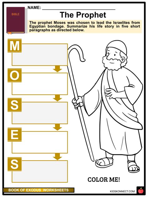 The Book Of Exodus Worksheets Themes Theology Importance