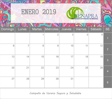 Lista 100 Imagen De Fondo Calendario Enero 2019 Para Imprimir Gratis