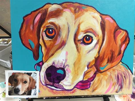 This Painting Of Our Current Dog Freya I Painted At A Paint Your Pet