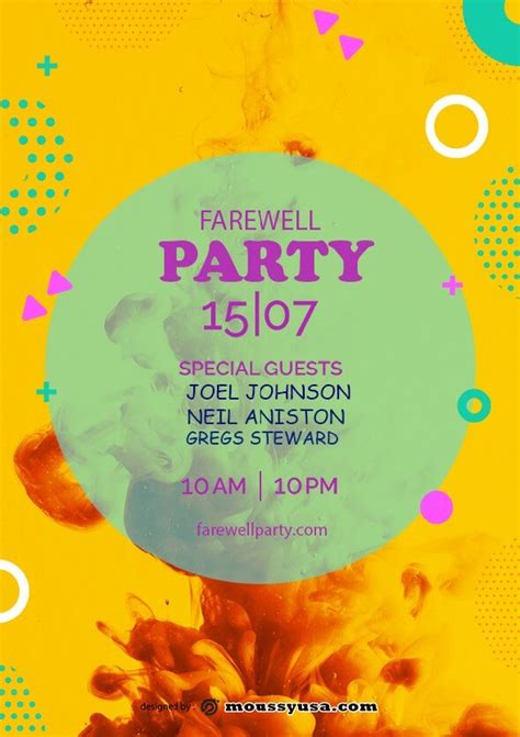 Farewell Party Flyer Free Psd Mous Syusa