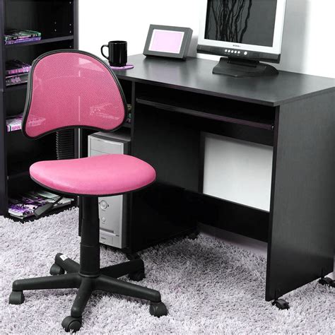 This gaming chair is suitable for you to play computer games, watch show, do the work and have a rest. Pink Ergonomic Mesh Computer Office Chair Desk Midback Kid ...