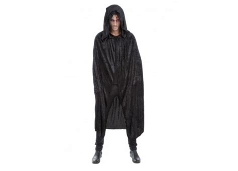 Cape Adulte Velours Noire Costume Adulte Halloween