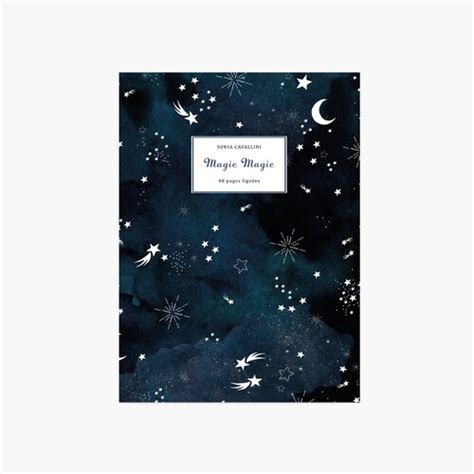 Notebook Journal Diary T Stars Moon Magic Etsy