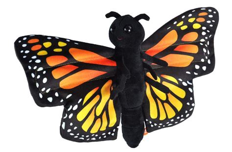 Wild Republic Huggers Butterfly Monarch Plush Toy Slap Bracelet