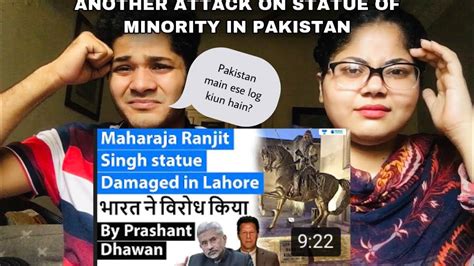 India Protests Maharaja Ranjit Singhs Statue Vandalism In Lahore