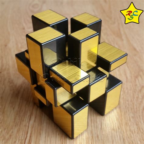 Cubo Rubik Shengshou Mirror 3x3 Espejo Mod3 Dorado Plateado Rubik