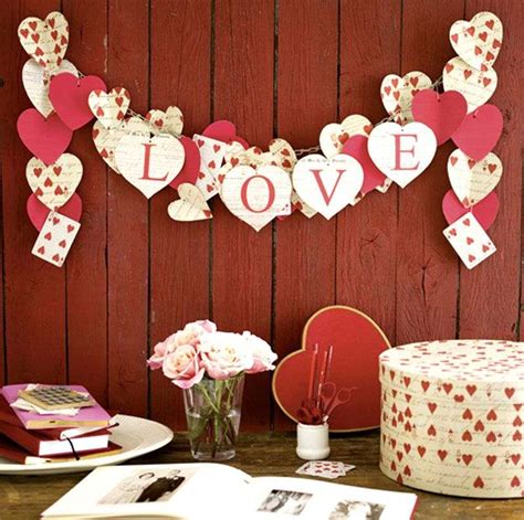 Diy Valentines Day Garland Ideas Romantic Home Decor