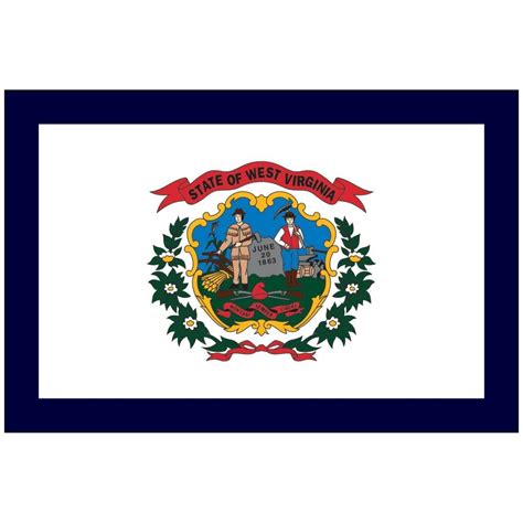 West Virginia State Flag Flagpole Man