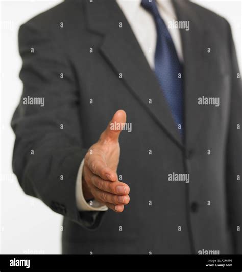 Man Offering Handshake Stock Photo Alamy