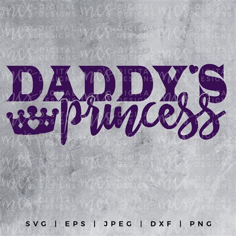 digital download daddy s princess svg princess svg etsy ireland