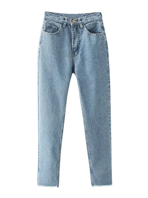 27% OFF 2020 Tapered Frayed Hem Jeans In LIGHT BLUE | ZAFUL Hey you guys, in this video i demonstrate how to lighten denim jeans!