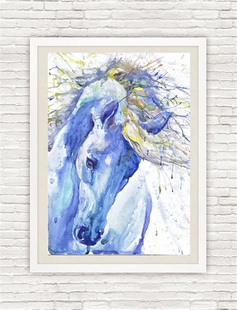 Items Similar To Horse Art Equine Painting Watercolor Horse Print