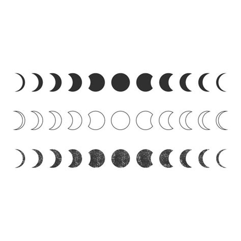 Moon Phases Png Moon Design Esoteric Digital Moon Phase Etsy