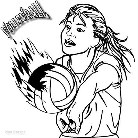 Printable Volleyball Coloring Pages For Kids