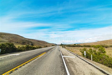 Straight Country Road In California Stock Image Image Of Escape