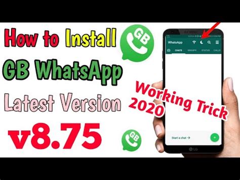 The gb whatsapp apk is formulated with the filter messages feature which provides the user with an option to clear chat which. How to install GB WhatsApp Latest Version V8.75 2020 | GB Whatsapp | Non Stop Tips - YouTube