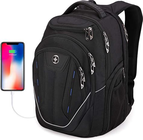 Extra Large Backpack Swissdigital Tsa Friendly Business Laptop Backpack For Menandwomen With Usb