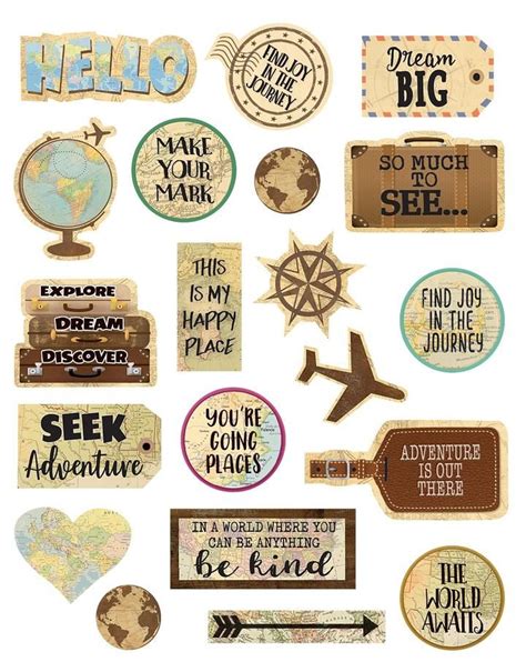 Travel The Map Stickers Travel Stickers Printable Printable Stickers