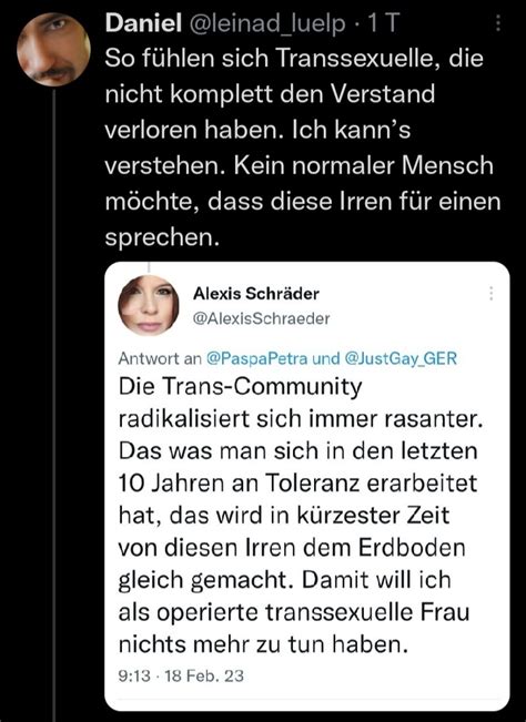 Lange On Twitter RT AlexisSchraeder Als Operierte Transsexuelle