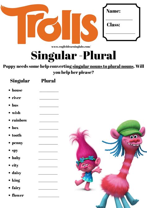 Free English Grammar Worksheets for Primary School
