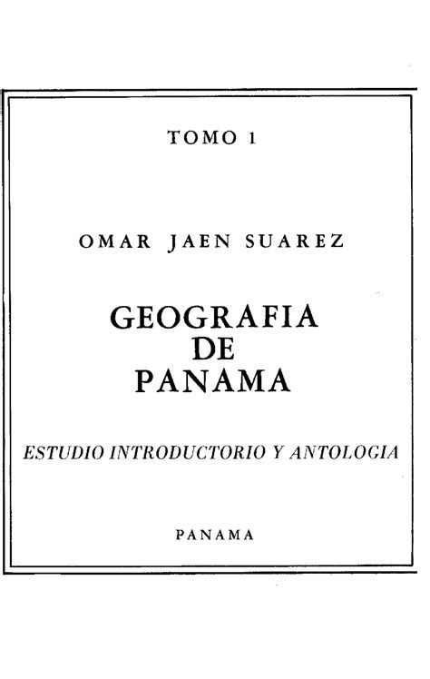 Geografiapa 1 GEOGRAFIA DE PANAMA