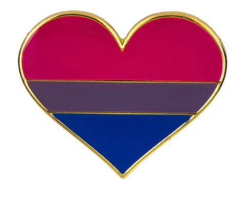 Bisexual Pride Flag Heart Enamel Pin Lgbtq Pride Pin Label Etsy España
