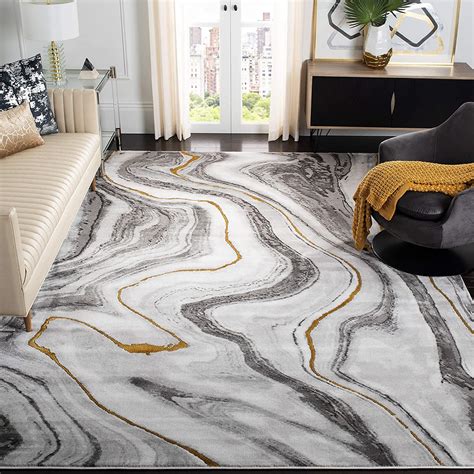 Luxury Large Modern Area Rugs For Sale Online Marbled Grey And Metallic