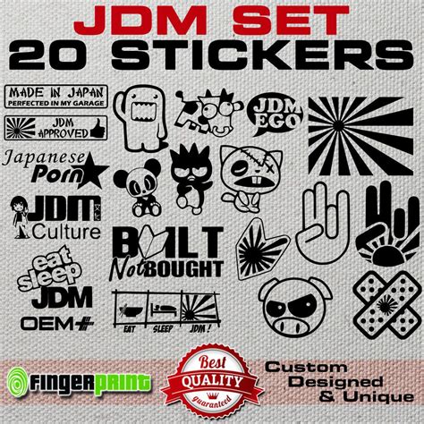 Jdm Decal Set Sticker Vinyl Stickerbomb Illest Hella Stance Low Life