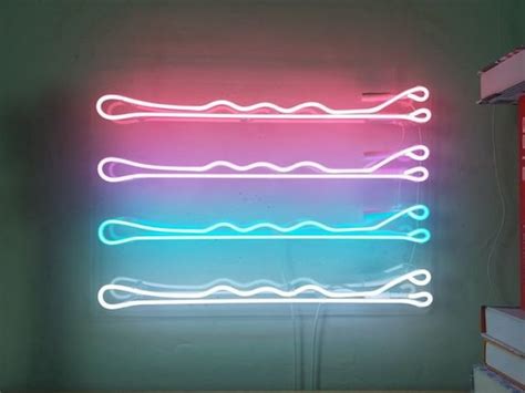 Bobby Pins Neon Sign Custom Neon Sign Neon Sign Bedroom Led Etsy