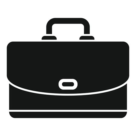 Career Briefcase Icon Simple Vector Work Bag 14866090 Vector Art At